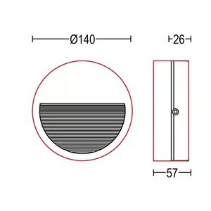VERSO FLAT R RD GLASS - LED wall-mounted outdoor aluminium steplight by Ghidini Lighting - view 3